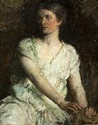 Abbot H Thayer Young Woman oil painting artist